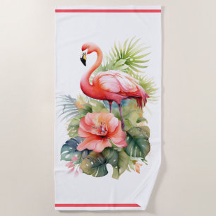 Badetuch Flamingo