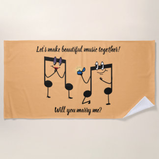 Badetuch - Heiraten Sie mich?