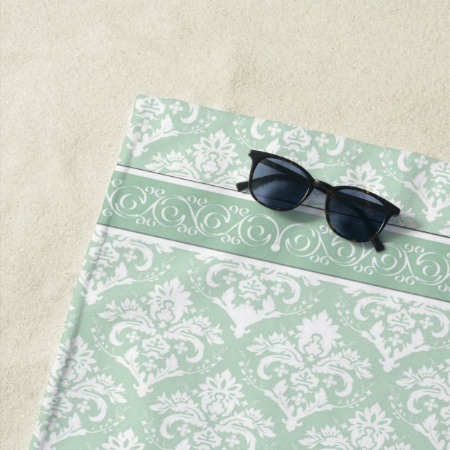 Badetuch - Soft Jade Damask (Beispiel)