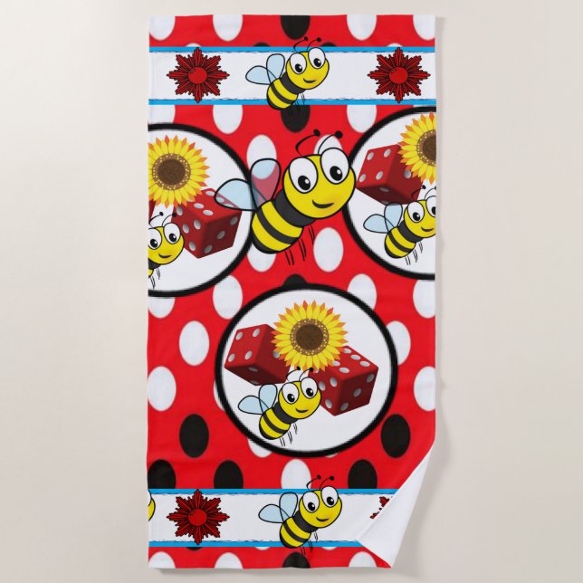 Badetücher für Hummeln Strandtuch (Vorderseite)