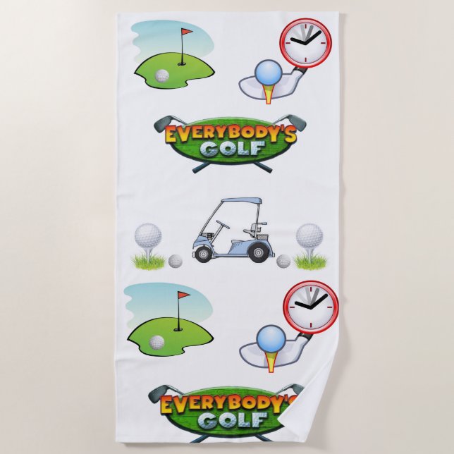 Badetücher Golf Strandtuch (Vorderseite)
