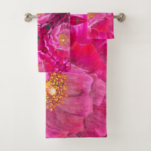 Badetücher Set - Rosa Wüste Rose