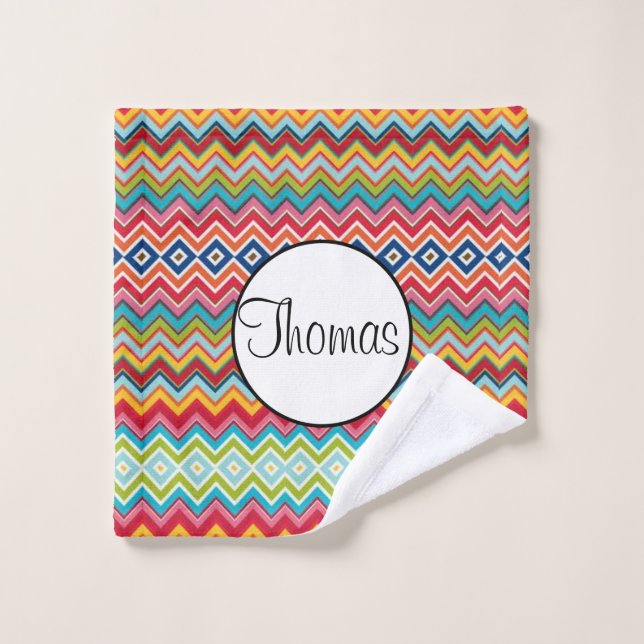 Badetücher Set Zickzack (Waschlappen)