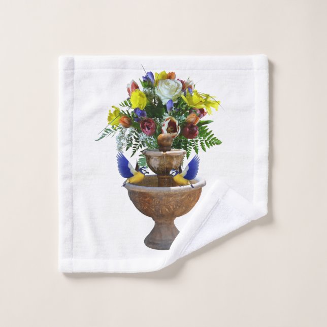 Badetücher Sets Blumen (Waschlappen)