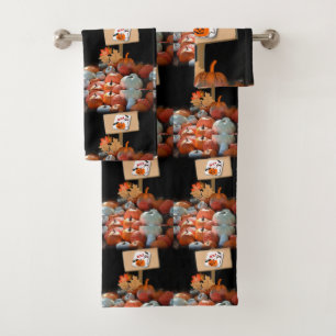 Badetücher Sets Halloween, Pumpkin