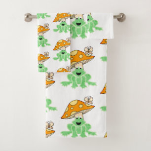 Badetücher Sets Schmetterling Pilz Frosch