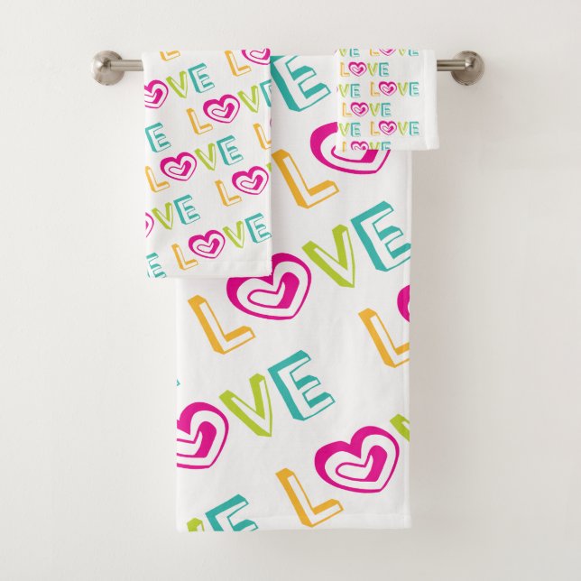 Badetücher Sets Valentinstag Liebe Herz (Insitu)