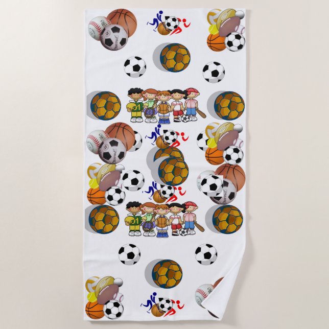 Badetücher Sport Strandtuch (Vorderseite)