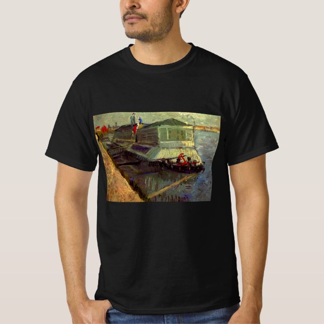 Badewanne auf Seine Asniere von Vincent van Gogh T-Shirt (Vorderseite)