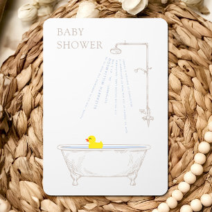 Badewanne Duck Baby Duwer Gender Neutral Einladung