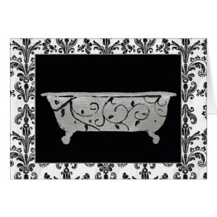 Badewanne in Schwarzweiss