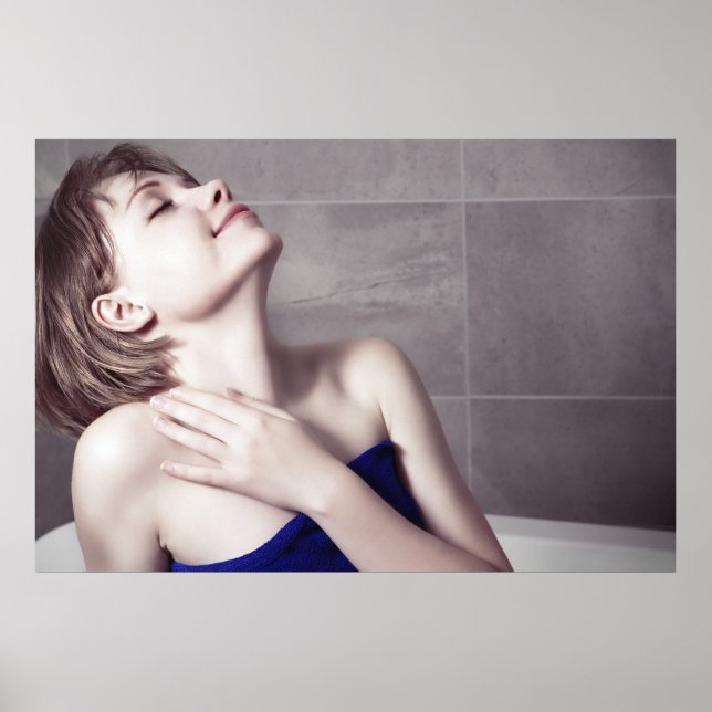 Badewanne Poster (Vorne)