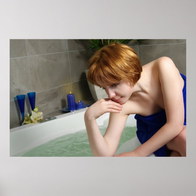 Badewanne Poster (Vorne)