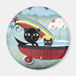 Badewanne Rain Cat Baby Wir sind abgesicherte Magn Magnet