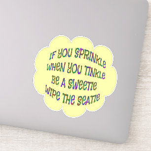 Badewanne Spaß sei Sweetie Wipe Seatiskleber Aufkleber