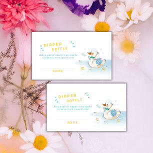 Badezeit Kleine Ente Windel-Raffle Baby Shower Begleitkarte