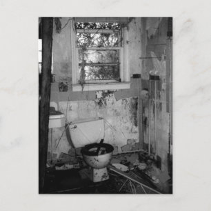 Badezimmer Break Postkarte