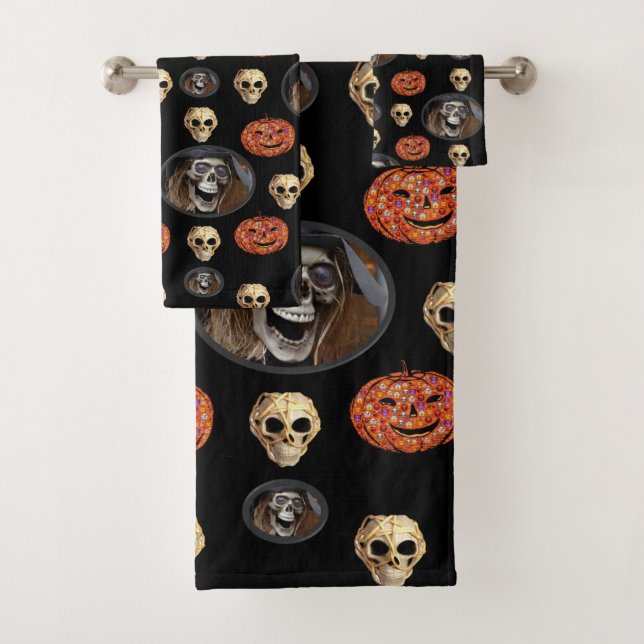 Badezimmer-Handtuch-Sets Halloween Badhandtuch Set (Insitu)