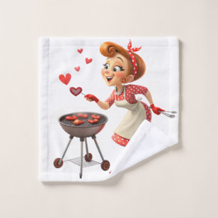 Badezimmer-Handtuch-Sets Valentinstag Kochende Her Badhandtuch Set