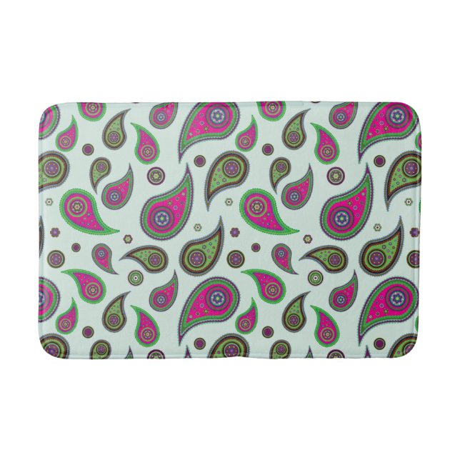 Badezimmer-Matte mit Paisley-Design Badematte (Vorderseite)