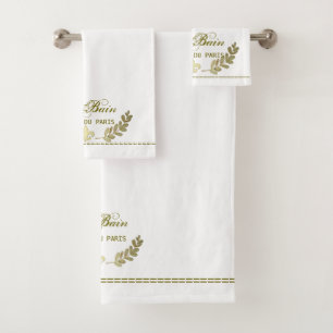 Badezimmer-Tuch-Set Le Bain Du Paris Badhandtuch Set