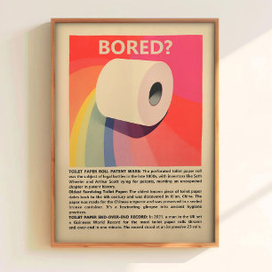 Badezimmer-Wandkunst Retro-Toiletten-Kunst Lustige Poster