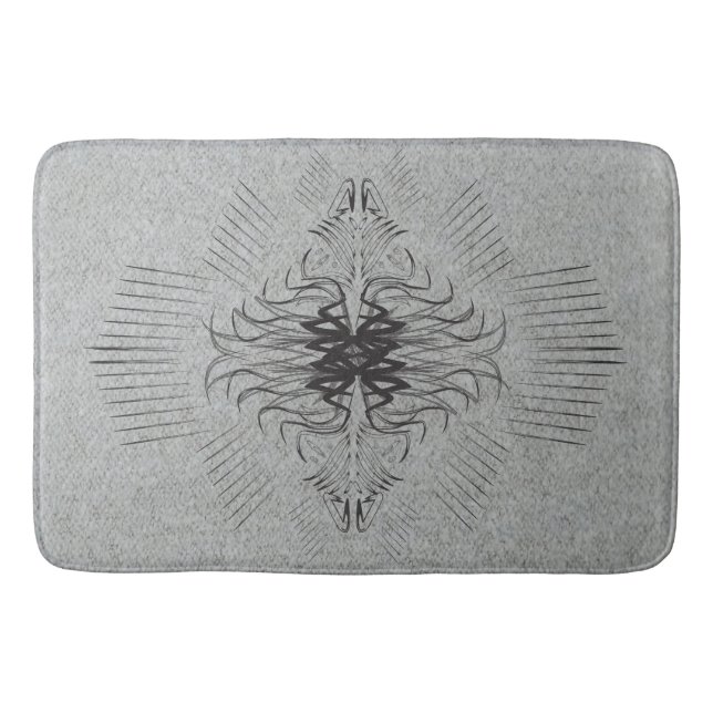 Badezimmermatte mit Duschmatte Badematte (Vorderseite)