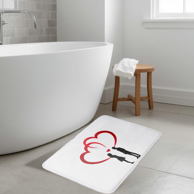 Badezimmerteppich Zwei in Liebe Badematte (Von Creator hochgeladen)