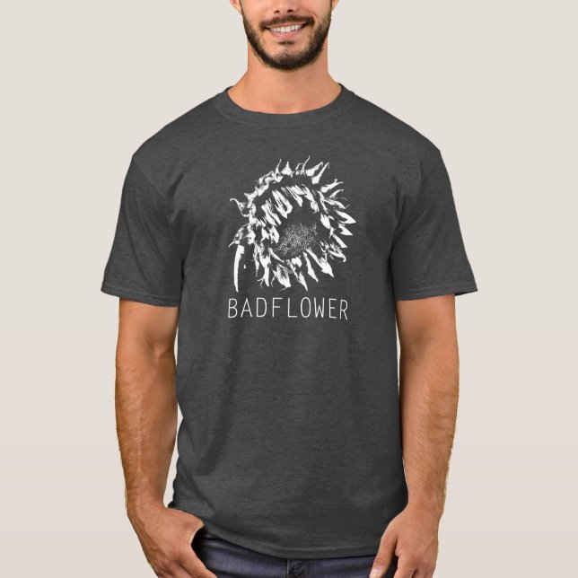 Badflower T - Shirt "Blumen-Logo " (Vorderseite)