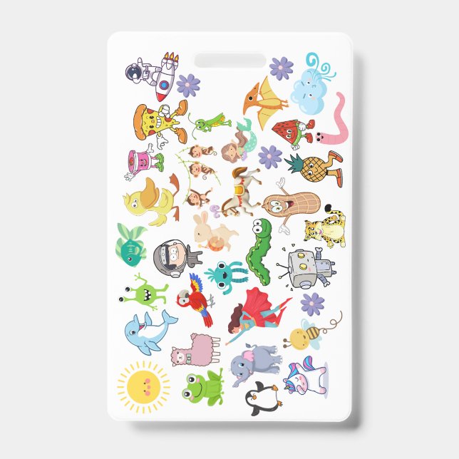 Badge Accessory (Cartoons & Food)  Ausweis (Vorderseite)