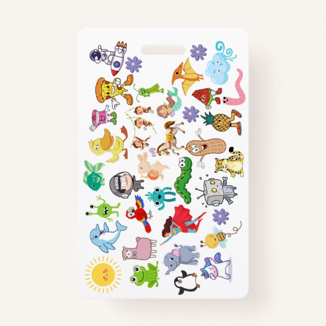 Badge Accessory (Cartoons & Food)  Ausweis (Vorderseite)