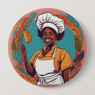 Badge Afro Button