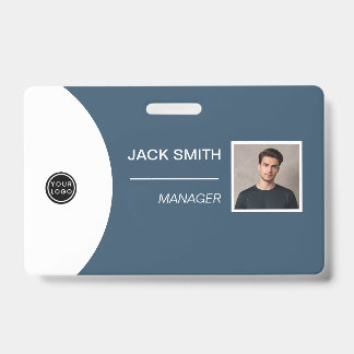 Badge Foto of the employee's person, Code bar, Lo Ausweis