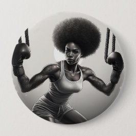 Badge Girl Boss Button