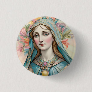 Badge Jungfrau Marie Button