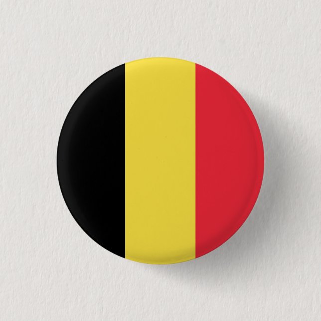 Badge Rond 2,50 cm Flagge Belgien Button (Vorderseite)