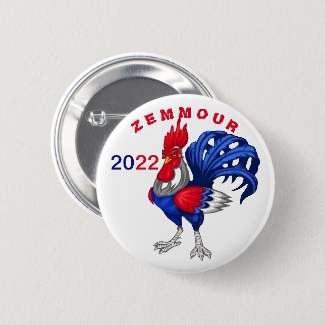 Badge rond, Zemmour 2022 Button (Vorne & Hinten)