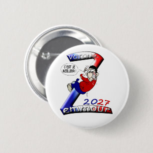Badge rond, Zemmour 2027 Button