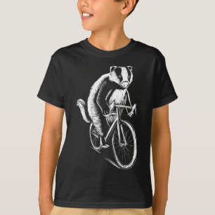 Badger Animal Bicycle Bekleidung Art Cyclist Gesch T-Shirt