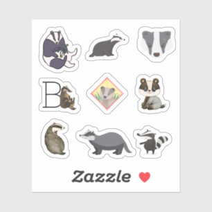 Badger-Aufkleber Aufkleber