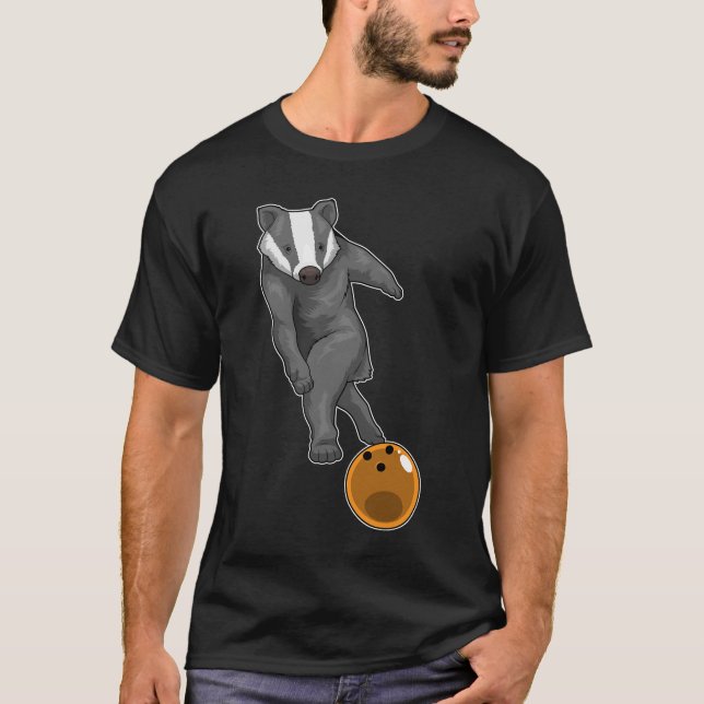 Badger Bowling Bowling T-Shirt (Vorderseite)