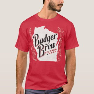 Badger Brew Retro Defunktional Wisconsin Brewerian T-Shirt