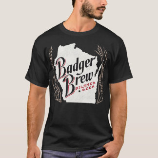 Badger Brew Retro Defunktional Wisconsin Brewerian T-Shirt