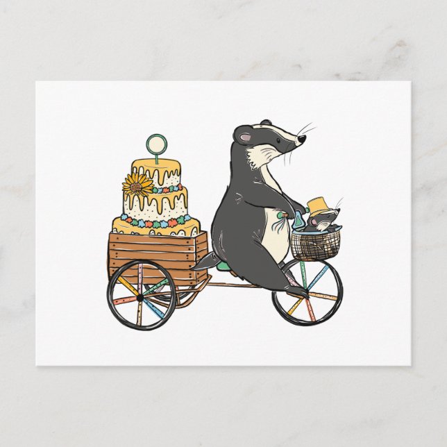 Badger Feiertagspostkarte (Vorderseite)