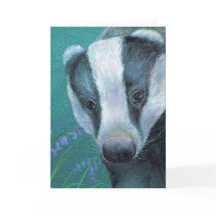 Badger Fine Art Malerei Alltagskarte