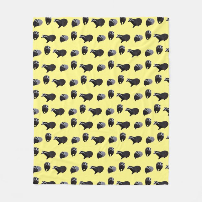 Badger Frenzy Fleece Blanket (Gelb) (Vorderseite)