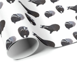 Badger Frenzy Wrapping Paper (Farbe auswählen) Geschenkpapier