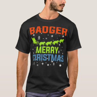 Badger Frohe Weihnachtsgeschenke Ugly Sweater T-Shirt