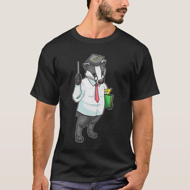 Badger Math Teacher T-Shirt (Vorderseite)