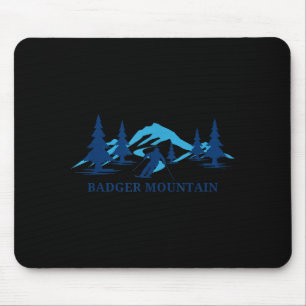 Badger Mountain Washington Skigebiet Skifahren Ski Mousepad